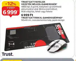 Auchan Trust gxt110 felox vezeték nélküli gameregér ajánlat