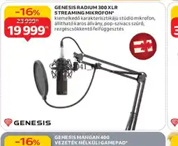 Auchan Genesis radium 300 xlr streaming mikrofon ajánlat