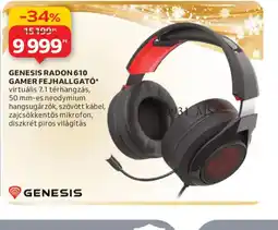 Auchan Genesis radon 610 gamer fejhallgat ajánlat