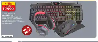Auchan Silver line cm120 4in1 gamer szett ajánlat