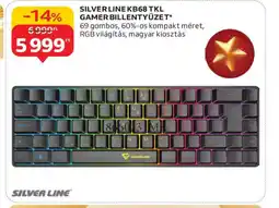 Auchan Silver line kb68 tkl gamer billentyűzet ajánlat