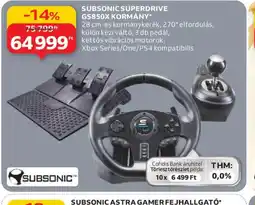 Auchan Subsonic superdrive gs850x kormány ajánlat