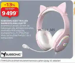 Auchan Subsonic spectraled gamer fejhallgat ajánlat