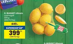 Spar S-BUDGET citrom ajánlat