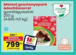 Spar Maroni gesztenyepüré édesítőszerrel ajánlat