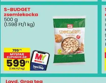 Spar S-BUDGET zsemlekocka ajánlat