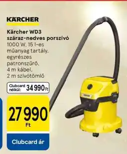 Tesco Kärcher WD3 száraz-nedves porszívó ajánlat