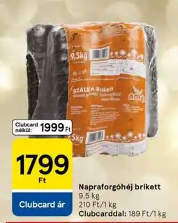 Tesco Napraforgóhéj-brikett ajánlat
