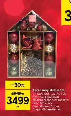 Tesco Karácsonyi dísz szett ajánlat