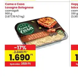 Spar Come a Casa Lasagne Bolognese ajánlat