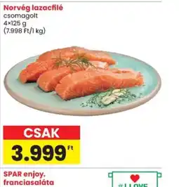 Spar Norvég lazacfilé ajánlat