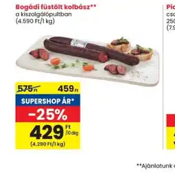 Spar Bogádi füstölt kolbász ajánlat