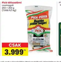 Spar Pick téliszalámi ajánlat