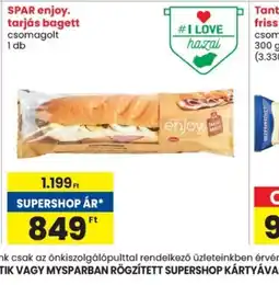 Spar SPAR enjoy. tarjás bagett ajánlat