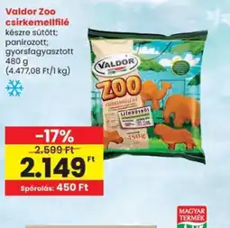 Spar Valdor Zoo csirkemellfilé ajánlat
