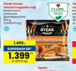 Spar Steak House rántott trappista sajt ajánlat