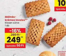 Spar Málnás-krémes leveles ajánlat