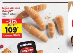 Spar Teljes kiőrlésű stangli ajánlat