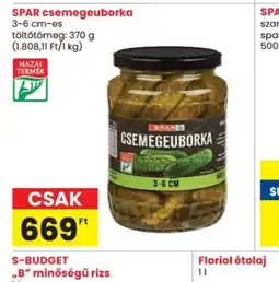 Spar SPAR csemegeuborka ajánlat