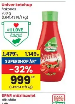 Spar Univer ketchup ajánlat