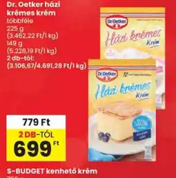 Spar Dr. Oetker házi krémes krém ajánlat