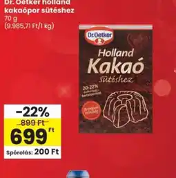 Spar Dr. Oetker holland kakapor ajánlat