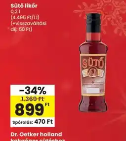 Spar Sütő likőr ajánlat