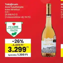 Spar Tokajicum Aszú 5 puttonyos édes fehérbor ajánlat