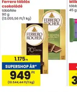 Spar Ferrero táblás csokoládé ajánlat