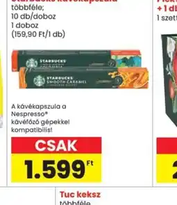 Spar Starbucks kávékapszula ajánlat