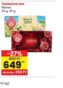 Spar Teekanne tea ajánlat