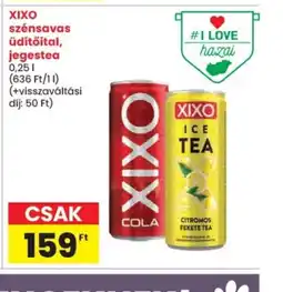 Spar XIXO szénsavas üdítőital, jegestea ajánlat
