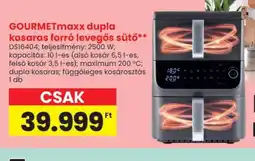 Spar GOURMETmaxx dupla kosaras forr levegős sütő ajánlat