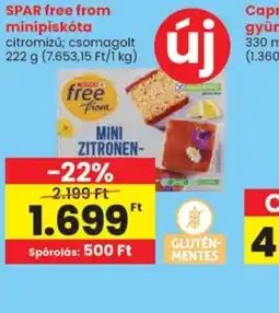 Spar SPAR free from minipiskta ajánlat