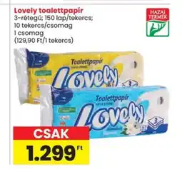 Spar Lovely toalettpapír ajánlat