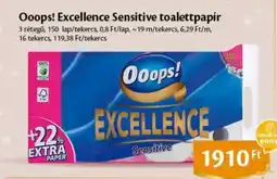 EcoFamily OOOPS! Excellence sensitive toalettpapír ajánlat