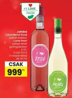 Spar Juhász I Love Merlot Rosé / I Love Pearl ajánlat