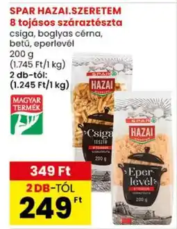 Spar SPAR HAZAI.SZERETEM 8 tojásos száraztészta ajánlat