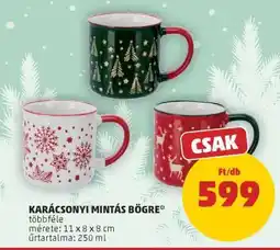 PENNY KARÁCSONYI MINTÁS BÖGRE ajánlat