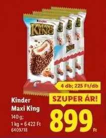 Lidl KINDER Maxi King ajánlat