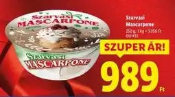 Lidl SZARVASI Mascarpone ajánlat