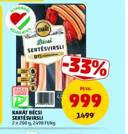 PENNY KARÁT BÉCSI SERTÉSVIRSLI ajánlat