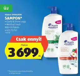 ALDI HEAD & SHOULDERS Sampon ajánlat