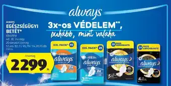 ALWAYS EGÉSZSÉGÜGYI BETÉT