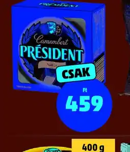 PENNY PRÉSIDENT CAMEMBERT ajánlat