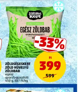 PENNY ZÖLDSÉGES KERT ZÖLD HÜVELYŰ ZÖLDBAB ajánlat