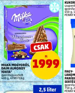 PENNY MILKA HOGYORS, DAIM ALMONDY TORTA ajánlat