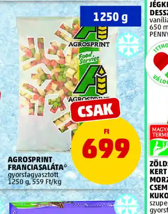 PENNY AGROSPRINT FRANCIASALÁTA ajánlat