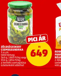 PENNY ZÖLDSÉGESKERT CSEMEGEUBORKA ajánlat