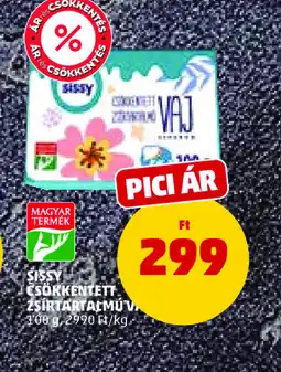 PENNY SISSY CSÖKKENTETT ZSÍRTARTALMÚ VAJ ajánlat